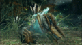 Zinogre charging up and entering into its supercharged state.