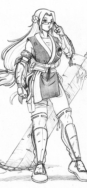 Uchiha Sachiko. Artwork by Shokara.