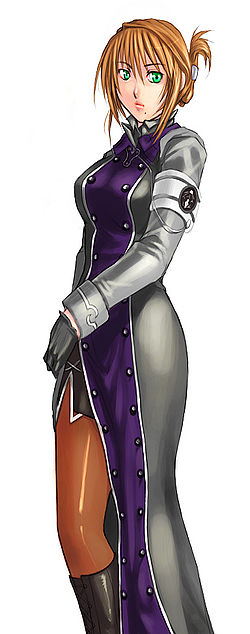 Celeste in her custom ISF uniform.