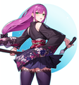 picture of Setsuna in her Makai Priest robes.