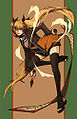 Full body shot of Miyabi in her ninja outfit.