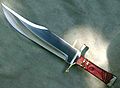 His father's Bowie knife