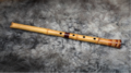 Her shakuhachi, hand carved by a master craftsman