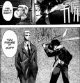 Higa using the Fire Seed technique at his first encounter with Kamuro.