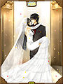 Photo of Oratorio and his wife at their wedding day.