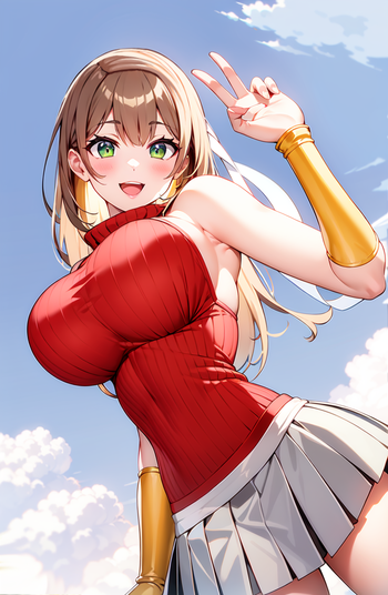 Izumi Saotome with her current look. Artwork by Cinnie (updated with AI hahaha)