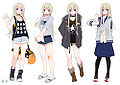 Miyabi and lots of outfits.
