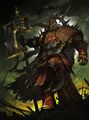 A Chaos Champion of Khorne.