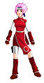 Sachiko when she was younger, known as Sabato back then. Artwork by Cinnie